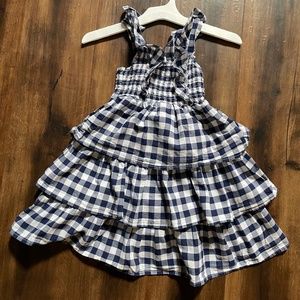 Blue Checkered Dress